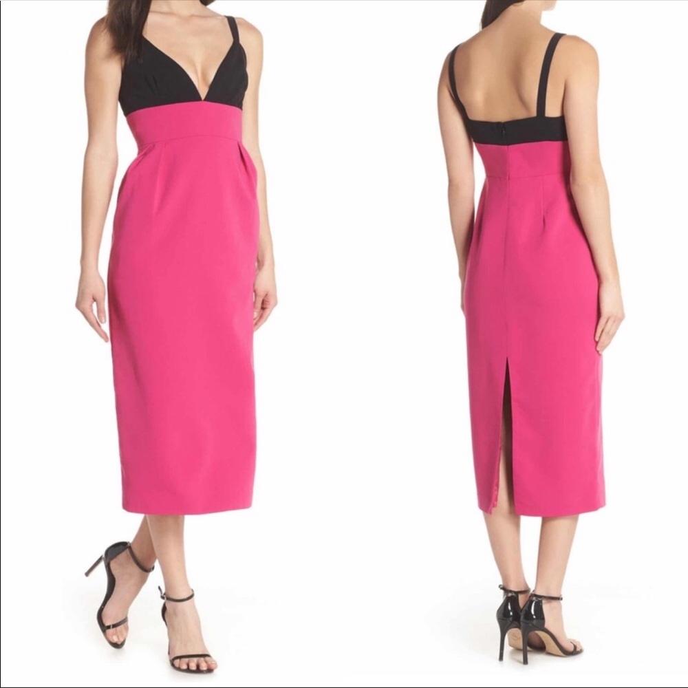 Jill Stuart Two-Tone Colorblock Cocktail Dress 6